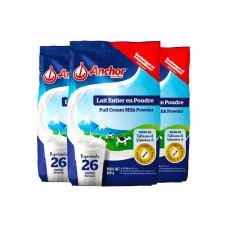 【新西兰直邮包邮】Anchor 安佳 高钙全脂奶粉 800克x3袋/箱（3岁+适用）【收件人身份证必须上传】【新疆、西藏、内蒙古、青海、宁夏、海南、甘肃，需加收运费】